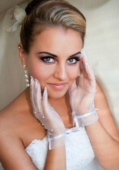 Cвадебная прическа Н13668 с собранными волосами