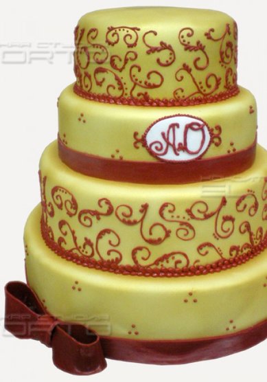 Свадебный торт E26414 - Кондитерская EL Torto