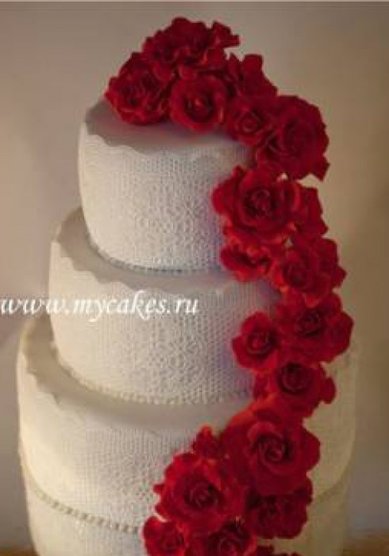 Свадебный торт Т26432 - Кондитерская Торты от Анастасии