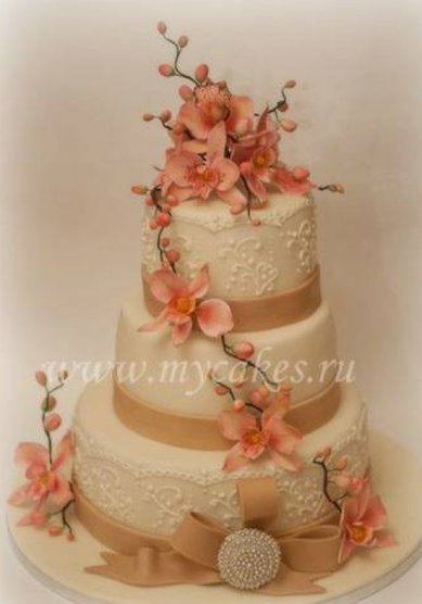 Торт на свадьбу Т26433 - Кондитерская Торты от Анастасии