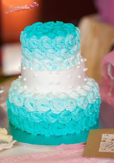 Свадебный торт Свадебный торт Лагуна (Л26472) - Кондитерская Ласточка