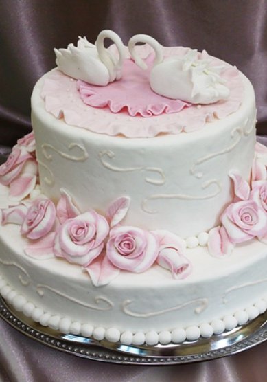 Свадебный торт Z26516 - Кондитерский дом Zebrana