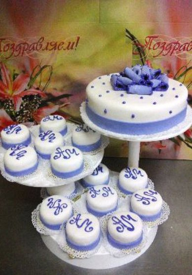 Торт на свадьбу М26555 - Кондитерская Мастер Класс Шоколад