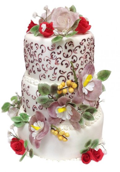 Свадебный торт Свадебный торт (С69316) - Кондитерская-пекарня Северный Замок