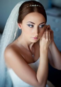 Cвадебная прическа Л13512 с собранными волосами