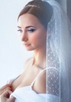 Cвадебная прическа Л13513 с собранными волосами