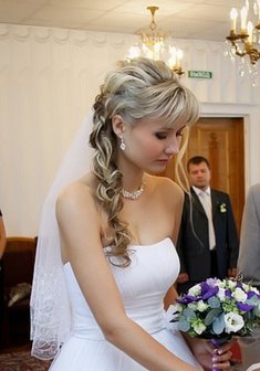 Cвадебная прическа Н13675 в греческом стиле