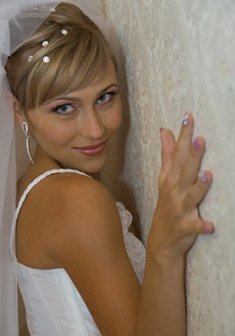 Cвадебная прическа Н13688 с собранными волосами