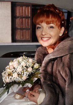 Cвадебная прическа Н13691 с собранными волосами