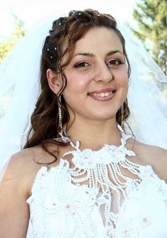 Cвадебная прическа Н13705 с распущенными волосами