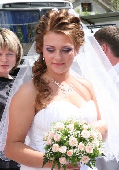 Прическа на свадьбу Н13680 - Стилист-визажист Наталья Букатина