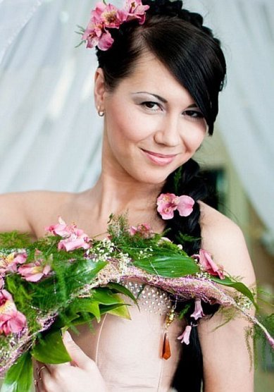 Прическа на свадьбу К13896 - Стилист-визажист Кристина Патрушева