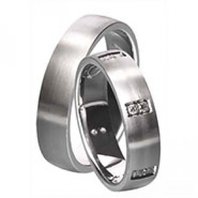 Обручальные кольца 1778 | 1778-З2762 из белого золота, гладкие