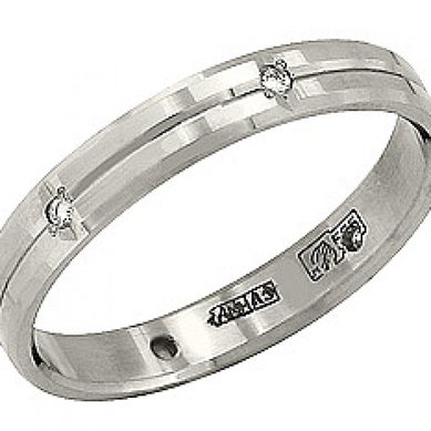 Обручальное кольцо 81386-М2596 - Интернет-магазин Магия золота