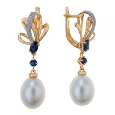 Серьги E77-E46845-CPSA-R17-М9154 - Ювелирный бренд Московский ювелирный завод в Новосибирске