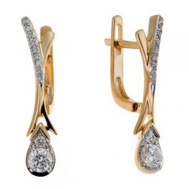 Серьги E108-1981960CD-М9159 - Ювелирный бренд Московский ювелирный завод в Новосибирске