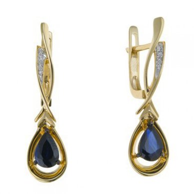 Серьги E108-1982076CS-М9160 - Ювелирный бренд Московский ювелирный завод в Новосибирске