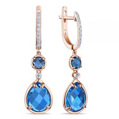 Серьги E2607-1982879CBX-R17-М9178 - Ювелирный бренд Московский ювелирный завод в Новосибирске...