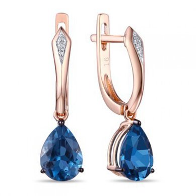 Серьги E2607-1982881CYU-R17-М9179 - Ювелирный бренд Московский ювелирный завод в Новосибирске...