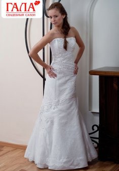 Свадебное платье Сабрина-Г24441. Силуэт Русалка (Рыбка), длинное без шлейфа.