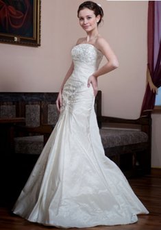 Свадебное платье Моника-Г24443. Силуэт Русалка (Рыбка), длинное со шлейфом.