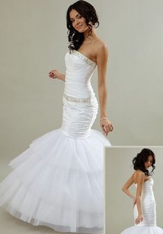 Свадебное платье Betty-Г24496. Силуэт Русалка (Рыбка), длинное без шлейфа.