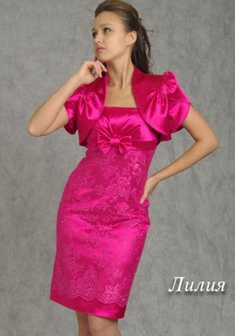 Вечернее платье Лилия-Г25603. С прямой юбкой, короткое без шлейфа.