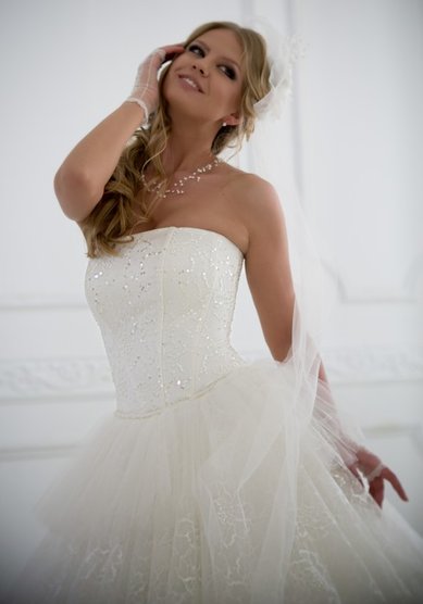 Свадебное платье delicate-C35603 - Cтудия свадебной и вечерней моды Carillon