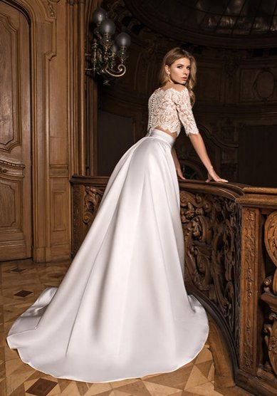 Свадебное платье Маркус (комплект топ+юбка)-P24321 - Салон свадебного и вечернего платья Pauline...