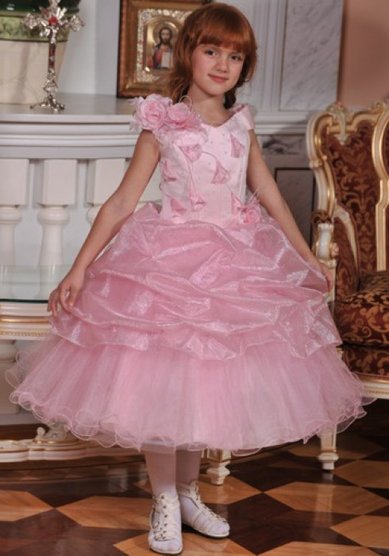 Детское платье P36618 - Свадебный мир совершенства Princessa