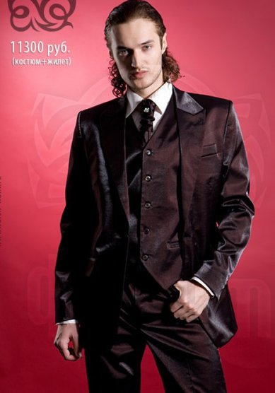 Свадебный мужской костюм Горький шоколад-S1305 - Магазин-ателье мужского костюма SOLO AVANTI...